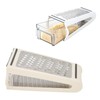 Box Grater, Cheese Grater Double Sided Removable Container Food Grater