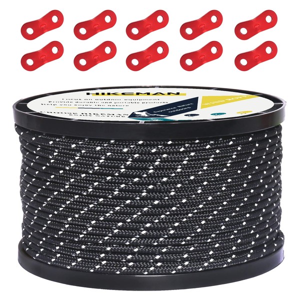 Tent Rope, Paracord, Tarp Rope, Guy Rope, Reflective, Guy Line,