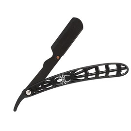 Straight Edge Razor Holder Men Professional Hollow Handle Manual Shaver Support Rack for Face Grooming White Spider