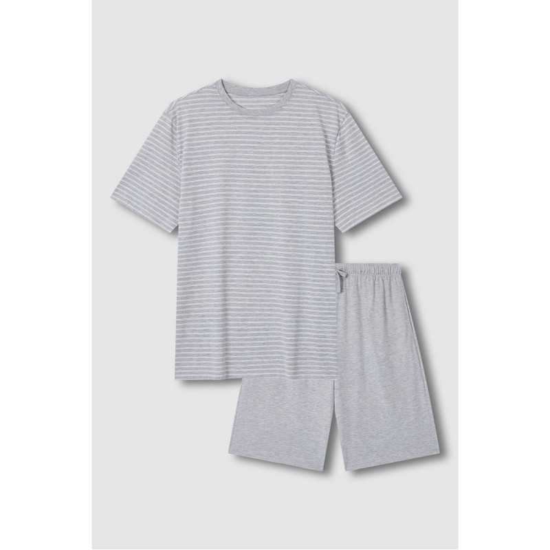 JAJU [JAJU] Men's Soft 5-part Lounge Set_Dark Grey