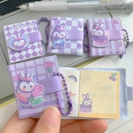 D- 6 Cuadernos Con Pegatinas Mágicas Dibujos Animados Mini