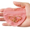HRX Package 100pcs Small Jewellery Bags, 2x3 inch Heart-Shaped Resealable