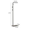 Metal Coat Rack Bracket Finish Stable Marble Base with High-end