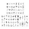 5 Sheets Temporary Tattoos Realistic Fake Tattoo Stickers for Sticking
