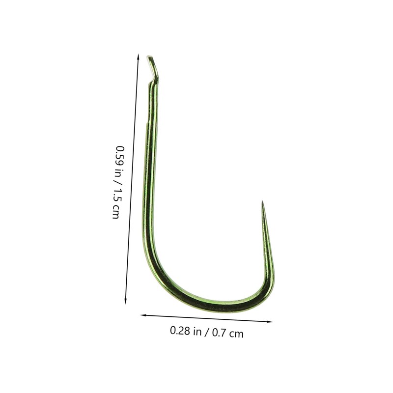 BESPORTBLE 50pcs Barbless Fishing Hooks Fish Hooks for Competitive Fishing