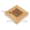 Mini Square Wooden Kongfu Tea Water Storage Serving Tray
