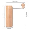 Manual Coffee Grinder Adjustable Detachable Beech Wood Stainless Steel Core