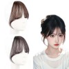 PAVIKE Partial Wig, 2 Pieces, Bangs, Wig Part, Bangs, Partial