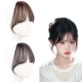 PAVIKE Partial Wig, 2 Pieces, Bangs, Wig Part, Bangs, Partial Wig, Women’s Part Wig, Breathable, Thin, Small Face Effect, Natural Fit, Suitable for Everyday Unusual Outfit Combinations