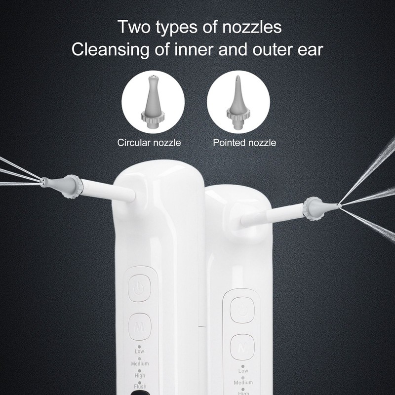 Ear Washer Cleansing Kit Wax Removal IPX7 Waterproof Ear Irrigation