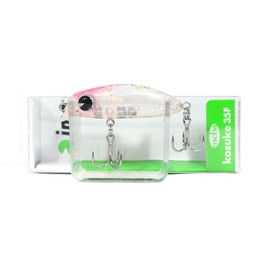 Ams Design (ima) #MKK35-002 Minnow Meba Coske F Lure, 1.4 inches (35 mm), 0.08 oz (2.2 g), Pink Head Clear