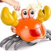 TEMI Crawling Crab Baby Toys - Infant Tummy Time Toys