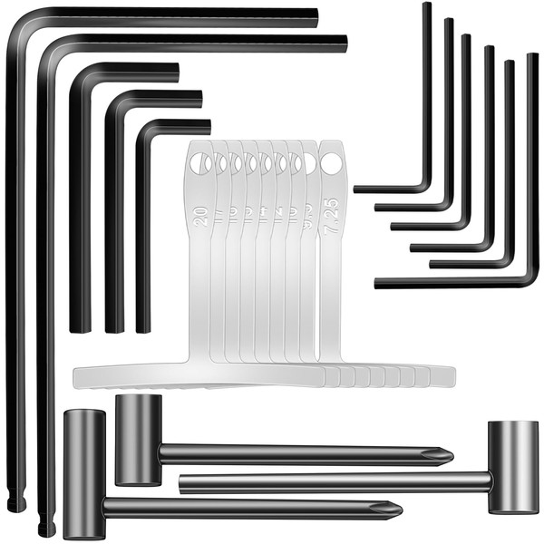 Elesunory 23 pcs Guitar Truss Rod Wrench Set, Includes 4mm