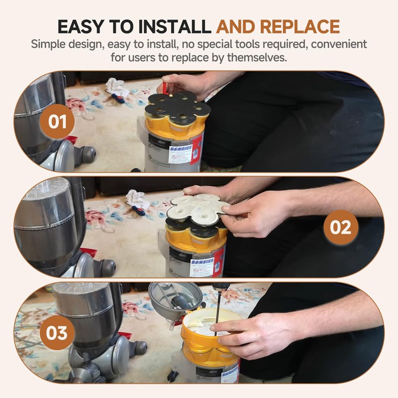 (2 Pack) for ADY11 Compatible with Dyson Vacuum Cleaner Cyclone