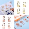 Double Clips 16 Pcs Critter Shape Design 19mm Paper Clips