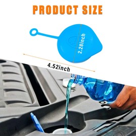 Windshield Washer Fluid Reservoir Cap, Windshield Wiper Fluid Cap, Auto Tank Liquid Bottle Washer Fluid Cap, OEM 38513-SB​​0-9613 Replacement for Accord, City, CR-V, Civic, CRX