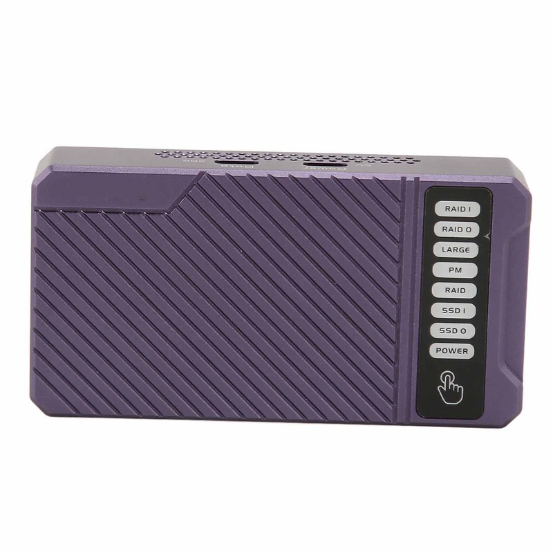RAID Hard Drive Enclosure NVMe Dual Bay 20Gbps 4 Modes