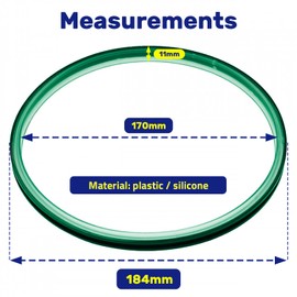 Sealing Rings for Thermomix Lid TM31 Food Processor Vorwerk Diameter 184/170 mm Monteral