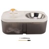 Cat Water Fountain Food Bowl High Capacity Quiet 2 In