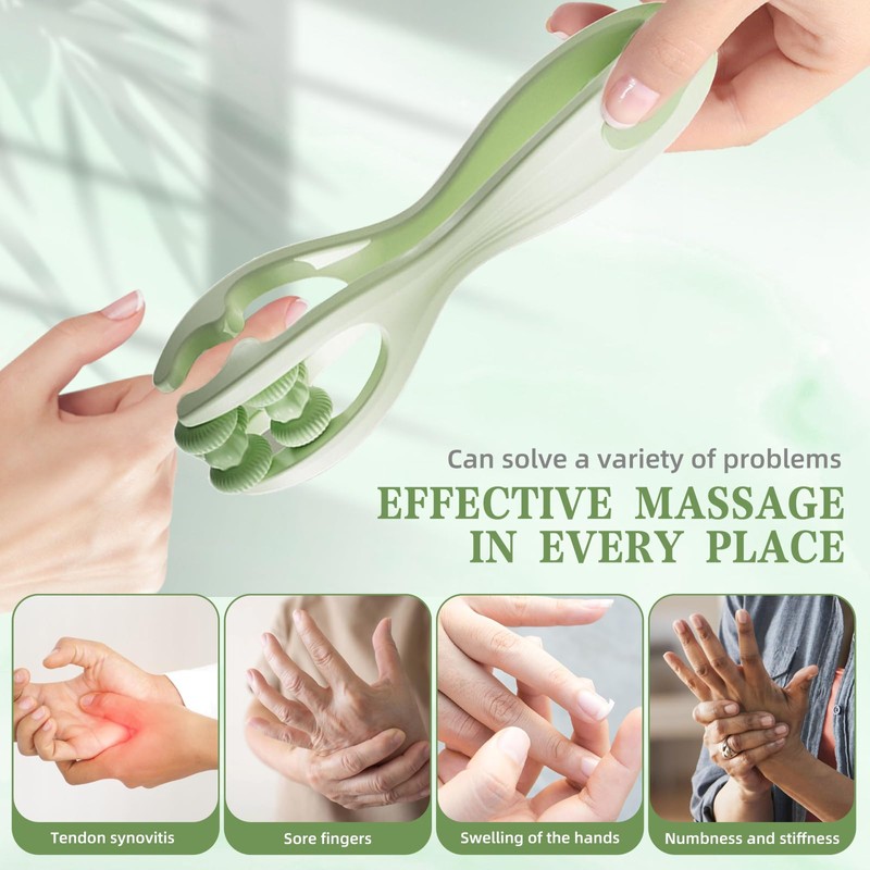 Hand Massager, Finger Massager, Pack of 2 Finger Massage Roller,