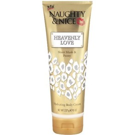 Naughty & Nice Heavenly Love Sheer Hydrating Body Cream, Musk and Peony, 8 Ounce