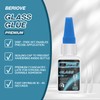 BERIOVE Glass Glue Adhesive Repair: Clear Super Gel Fast Dried