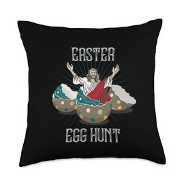 Easter Egg Hunt Easter Sunday, Resurrection Day Throw Pillow