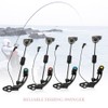 Lixada 4pcs LED Fishing Swingers Set Fish Bite Indicator Illuminator