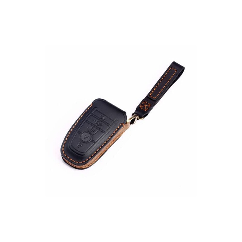 Leather Key Cover Remote Fob Case Holder Fit For 2017-2021