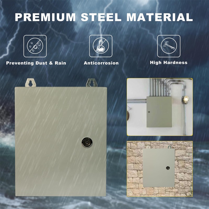 Generic Waterproof Electrical Enclosure 16 x 12 x 8'', Outdoor