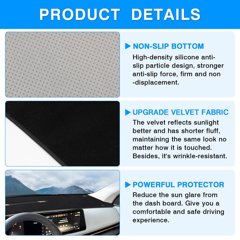 Autorder Dashboard Cover Mat for 2023-2025 2026 Nissan Ariya Accessories
