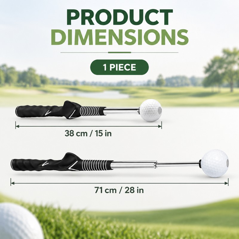 Retractable Golf Swing Trainer for Tempo Practice – Strength and