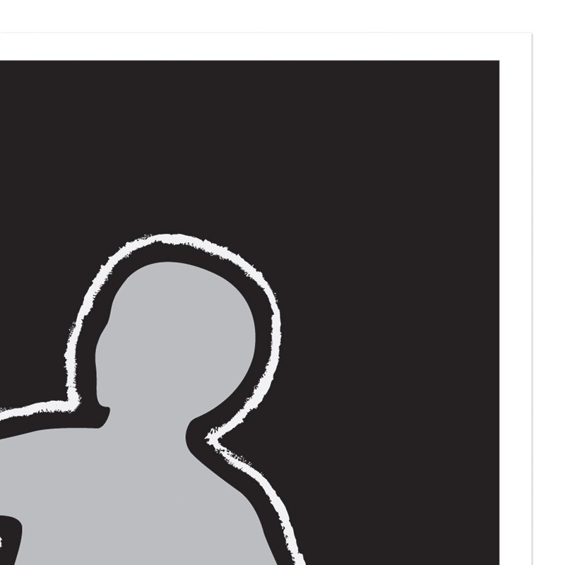 Beistle, 30 by 5-Feet,White/Black/Silver PSI Body Silhouette, 1