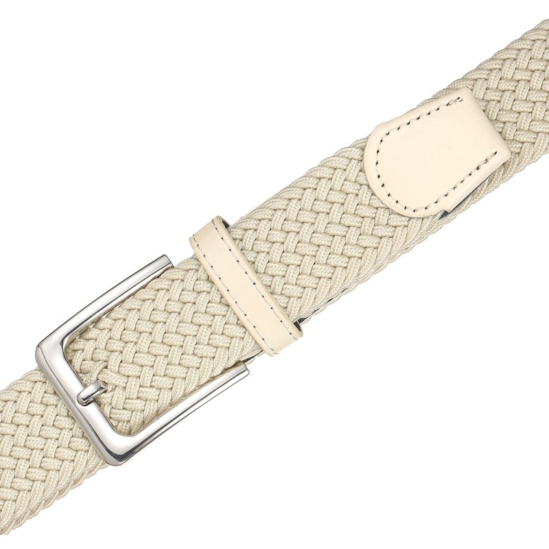 BSLLNEK Elastic Braided Belt, 1 3/8", Woven Stretch Belt for