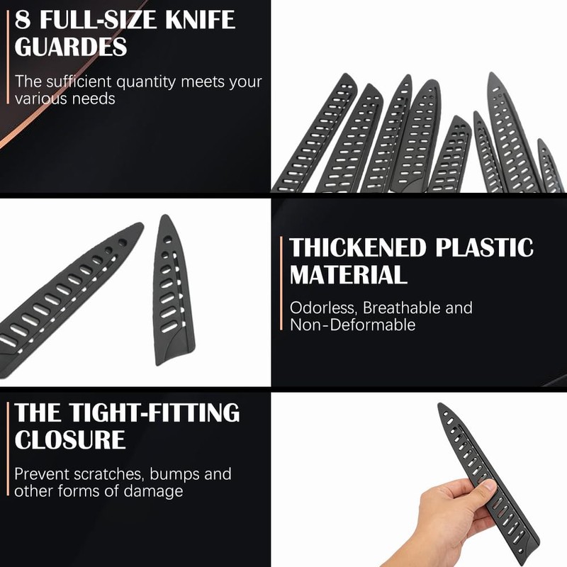 8 Pack Safety Knife Cover Sleeves, Knife Sheath, Knife Edge