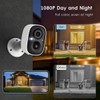 GMK Security Camera Wireless Outdoor, 2K Color Night Vision AI