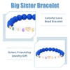 SUPERFINDINGS Pack of 6 Bracelets for Big Sister, Blue Bracelets
