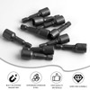 Set of 10 Magnetic Sockets 8 mm, 42 mm Length,