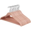 Elama Home 20 Piece Biodegradable Coat Hangers in Pink (ELH-20)