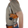 Barsony Saddle Tan Leather Shoulder Holster for Walther PDP 4"