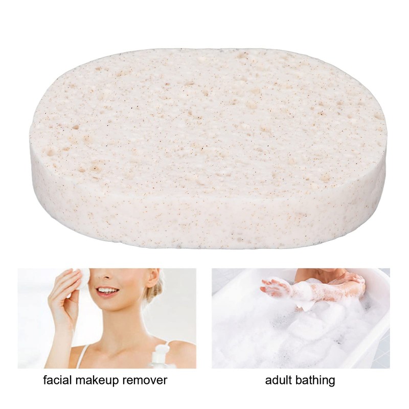 Dos esponjas limpiadoras faciales exfoliantes. Esponja exfoliante de nido de