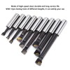 9Pcs Boring Bar Set 12mm F1 Type High Speed Steel