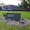 HASWARE Floating House Number 4" Stylish Door Numbers Alphabet Plaque