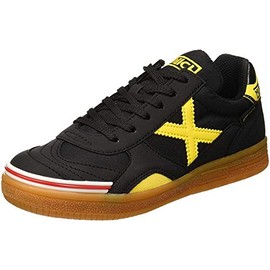 Munich Gresca Kid S, Scarpe da fitness, Unisex - Bambini, Nero (Negro/Amarillo 02), 38 EU