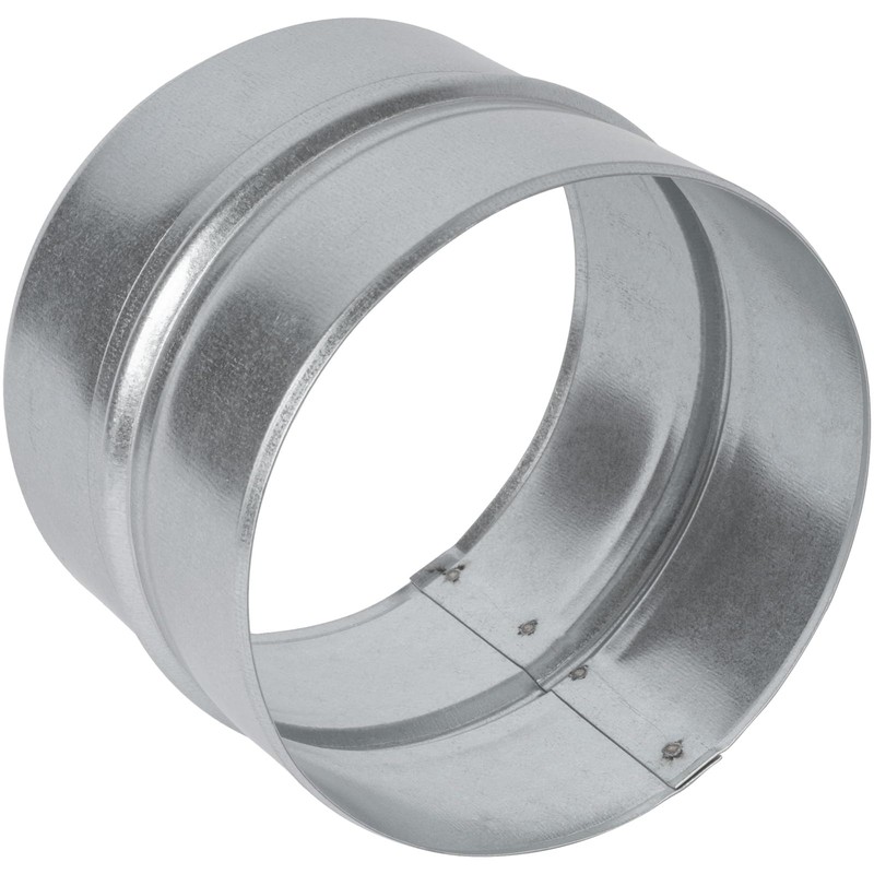 5'' Inch Galvanised Steel - Metal Duct Connector, Straight Pipe