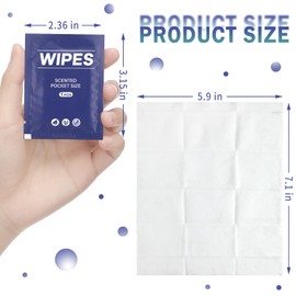 400 Pcs Butt Wet Wipes for Women Individually Wrapped Wipes for Women Man Travel Hand Face Body Cleaning Adults Bathroom Toilet Daily Use(Blue)