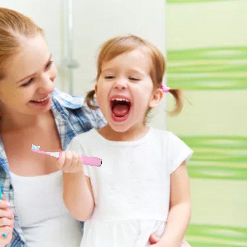 Kids Electric Toothbrush Sonic Smart Timer Cartoon Shape Soft IPX7