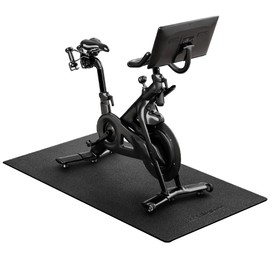 Peloton Bike Mat | 6mm Thickness, 30" x 72" Exercise Bike Mat/Treadmill Mat for Hardwood Floors or Carpet, Non-Slip Sweat-Proof Exercise Equipment Mat for Bike Trainer/Stationary Spin Bike