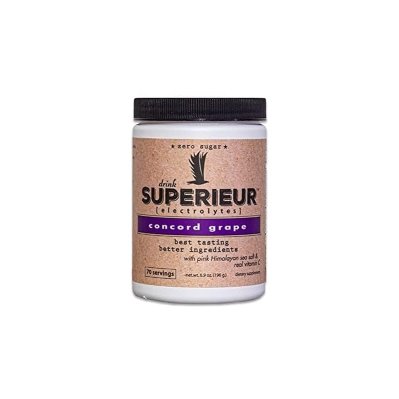 Superieur Electrolytes - Plant Based Electrolyte Supplement w Sea Minerals