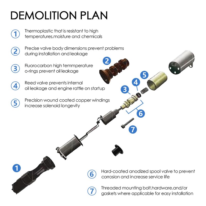Dcmr 2 PCS Exhaust & INTAKE Engine Variable Valve Timing